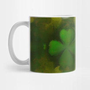 Shamrock Pattern Irish Green Mug